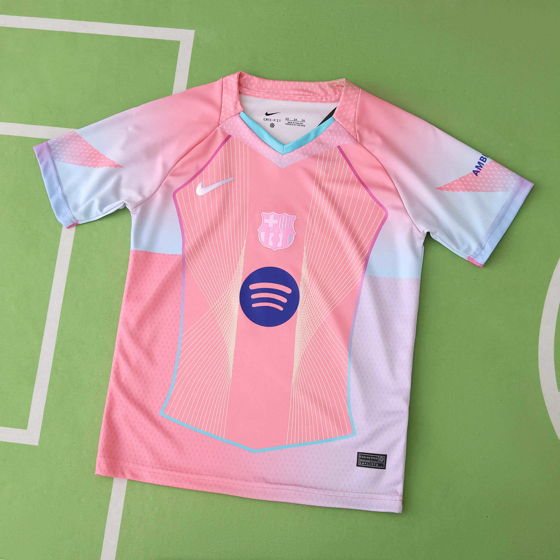 Echipament special roz FC Barcelona 25/26 pentru copii