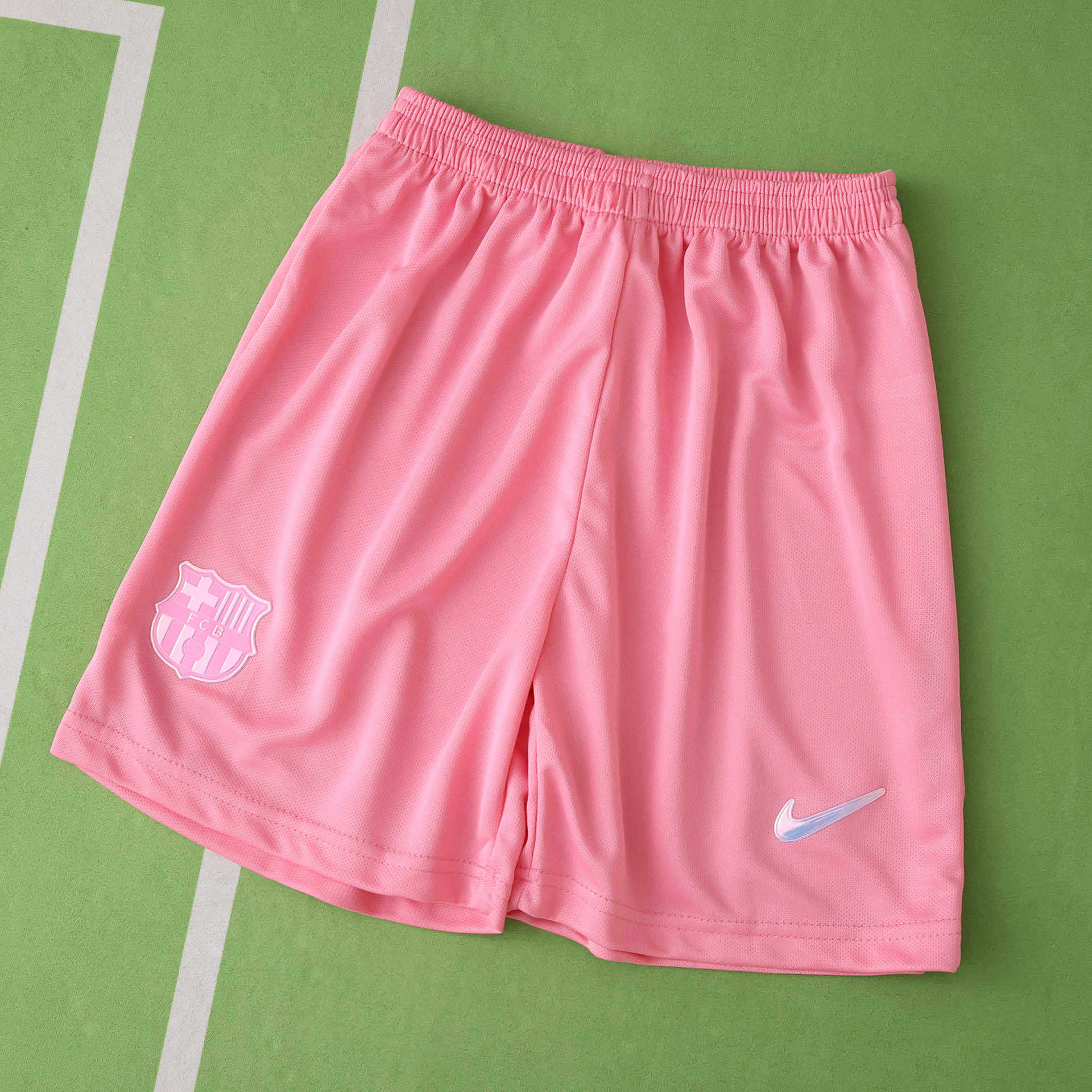 Echipament special roz FC Barcelona 25/26 pentru copii