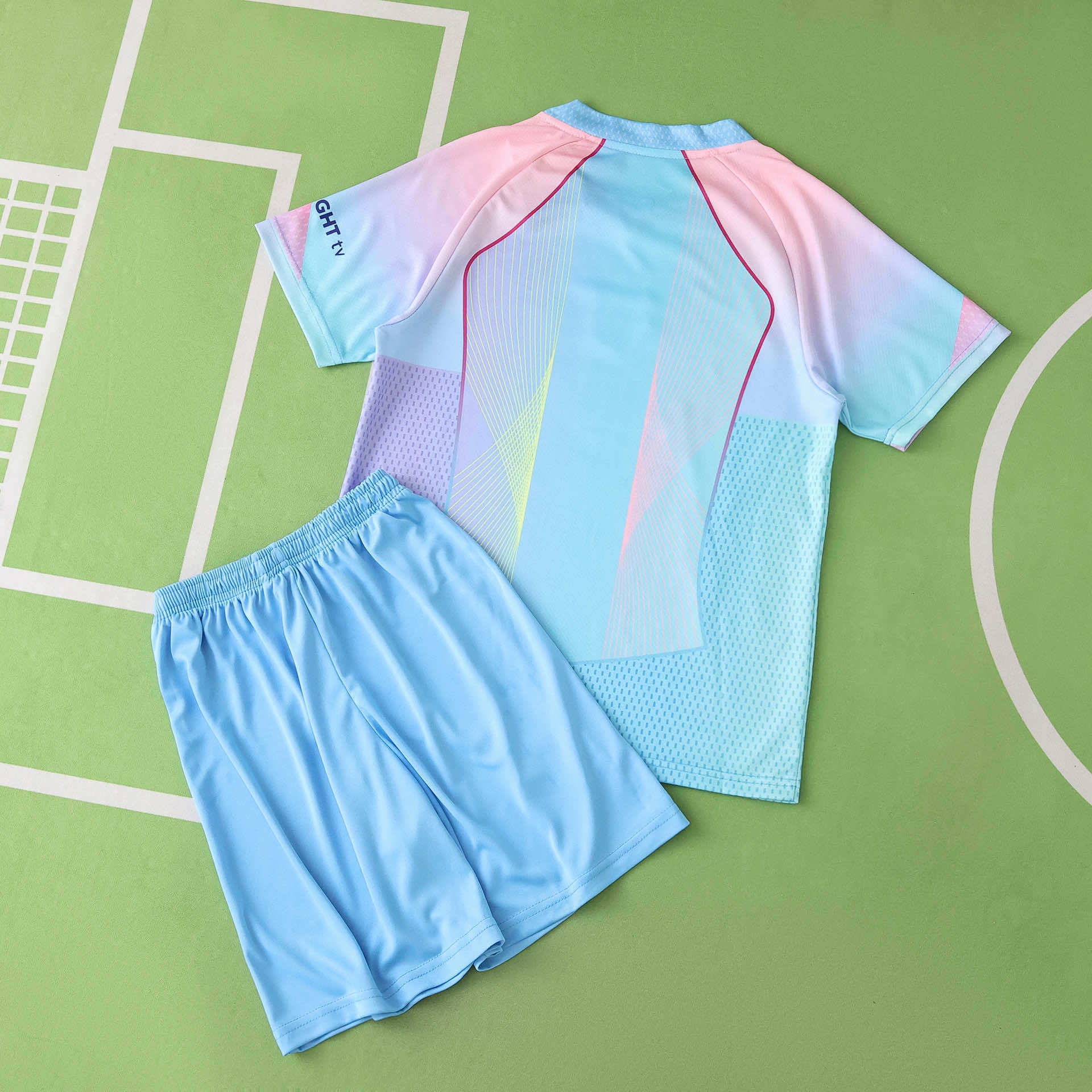 Echipament special FC Barcelona 25/26 albastru-mentă pentru copii