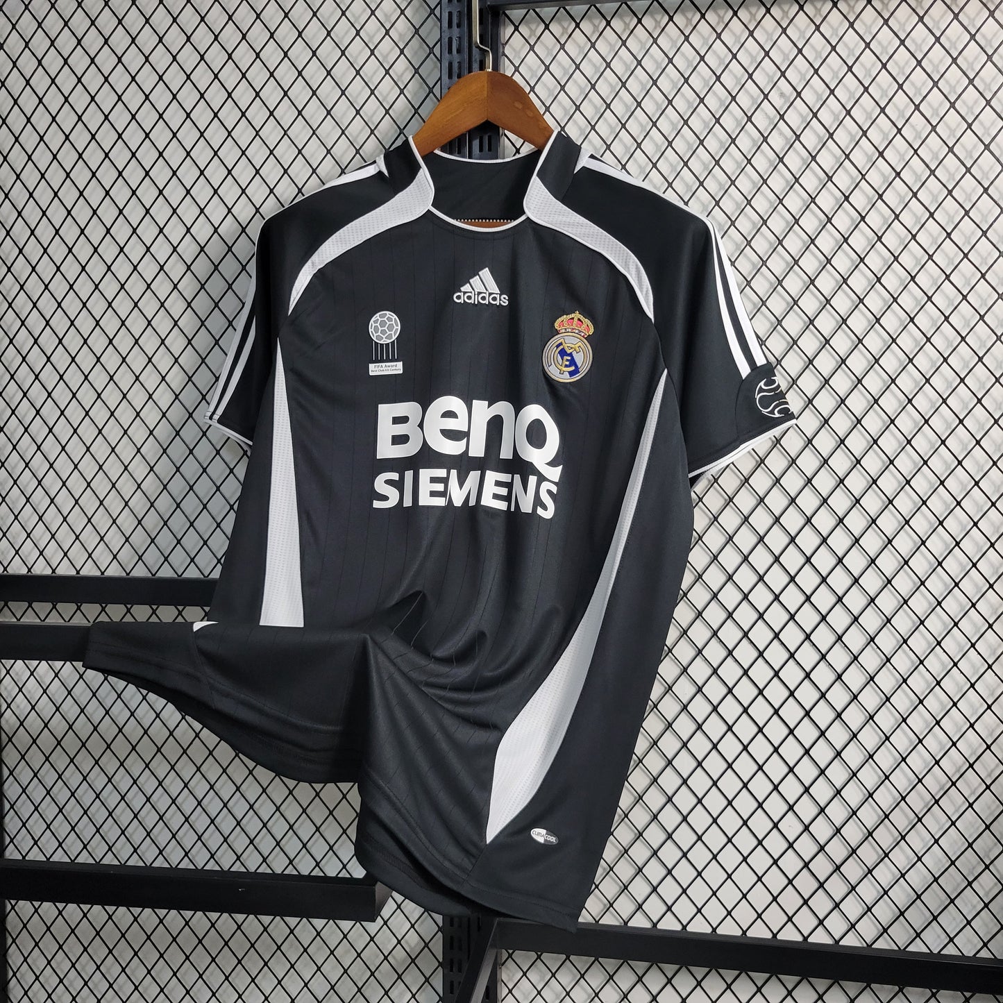 Real Madrid 06/07 Retro Negru BenQ Siemens