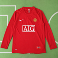 Manchester United 2007/08 Retro Home Long Sleeve Jersey – Ronaldo 7 / Rooney 10