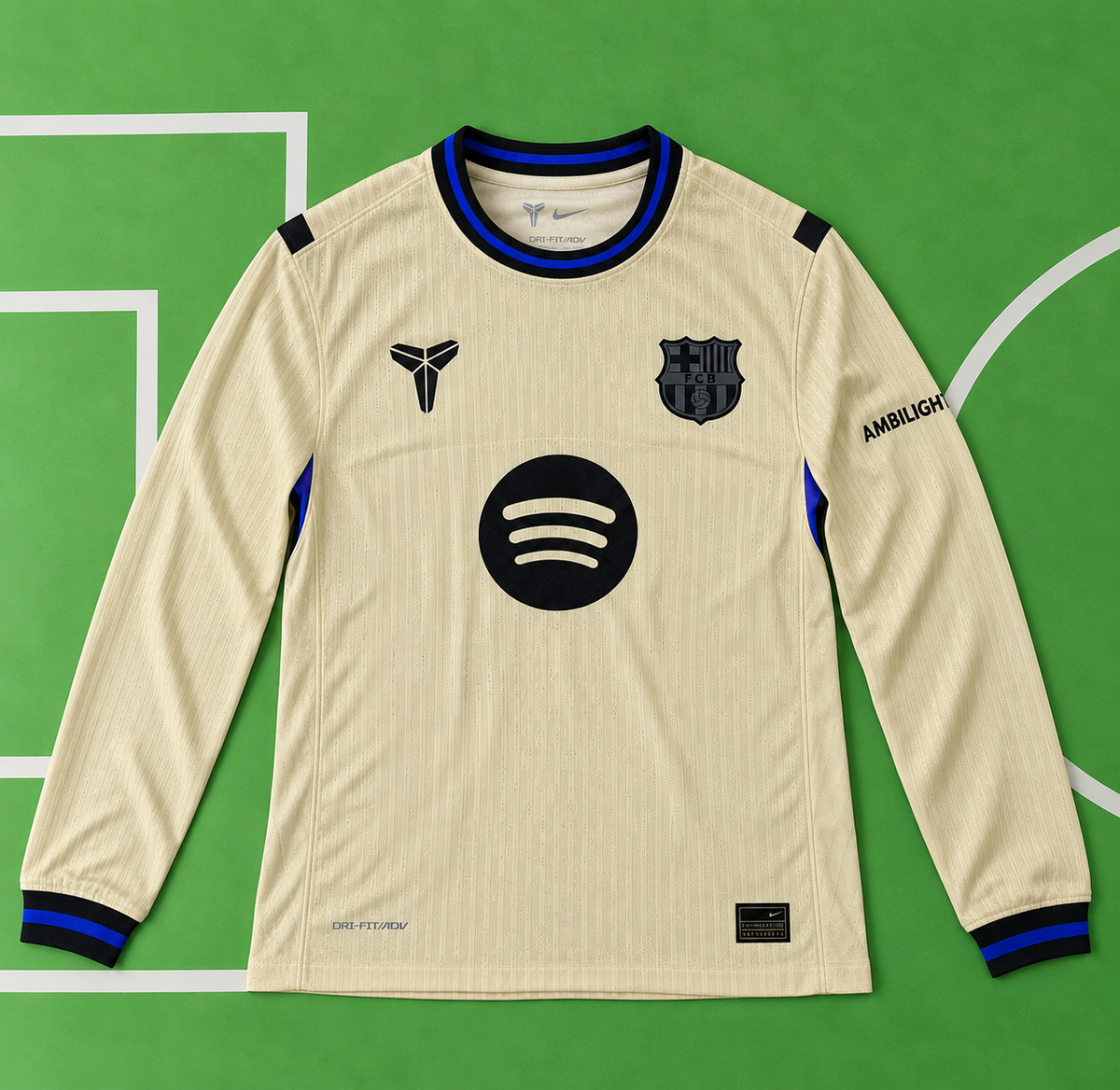 Tricou Barcelona 25/26 Away Player Edition cu mânecă lungă