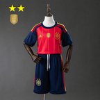 Spain 2026 World Cup Home Jersey – Kids | 2 Stars