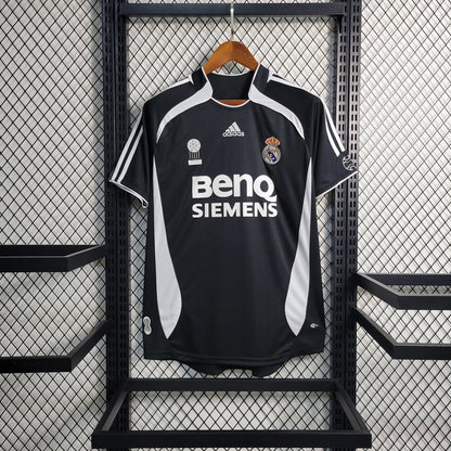 Real Madrid 06/07 Retro Negru BenQ Siemens