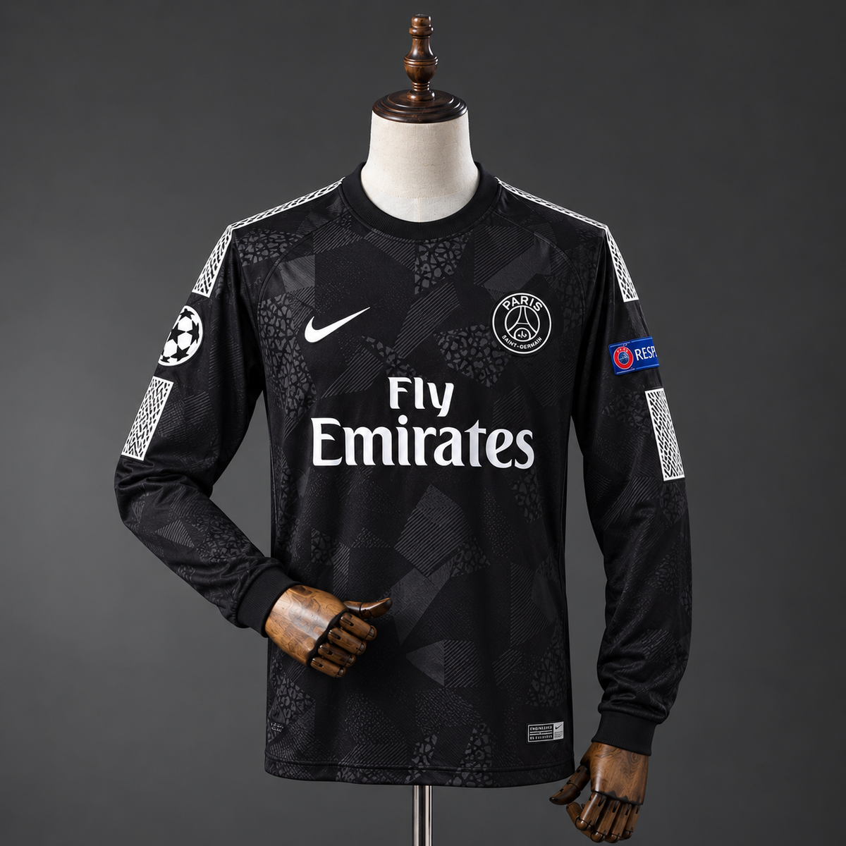 Tricou PSG 18/19 Liga Campionilor Negru (Precomandă) | Ediție Fan
