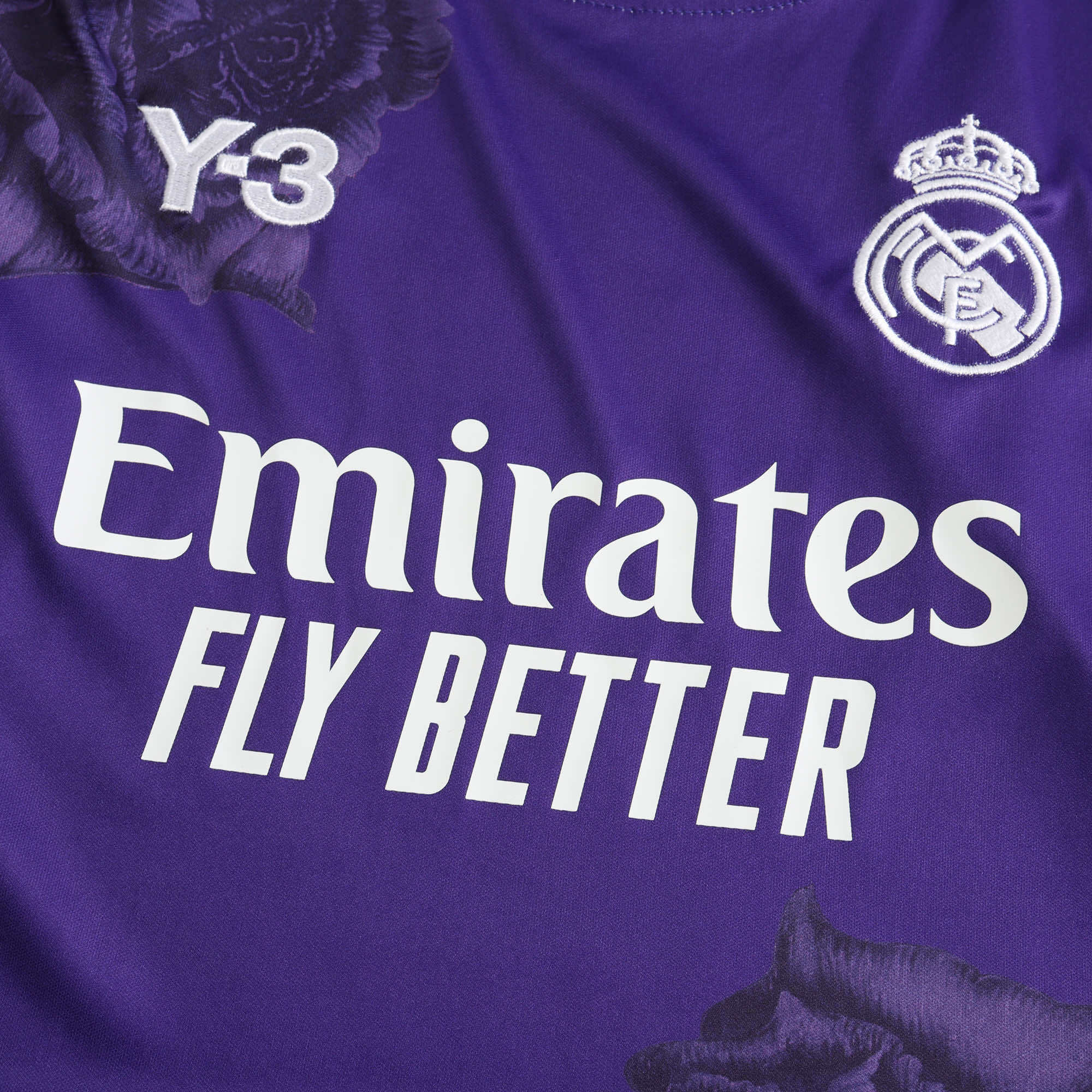 Echipament Real Madrid 24/25 Y3 violet pentru copii