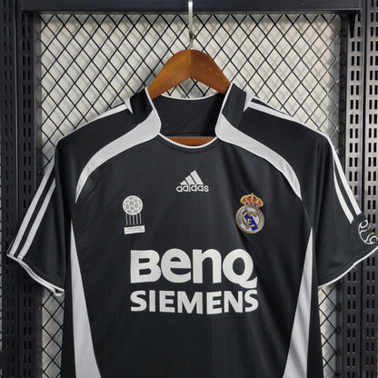 Real Madrid 06/07 Retro Negru BenQ Siemens