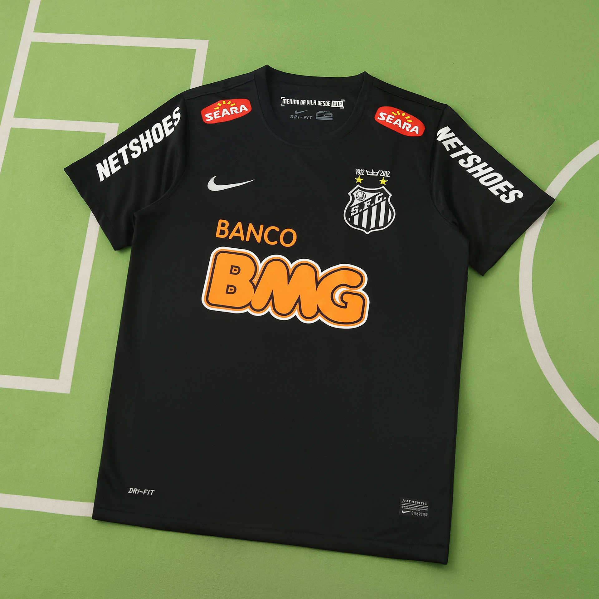 FC Santos 2012 NEYMAR 11 Black Jersey