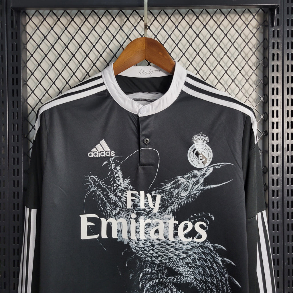 Real Madrid 2014-2015 Away Long Sleeve Dragon Jersey