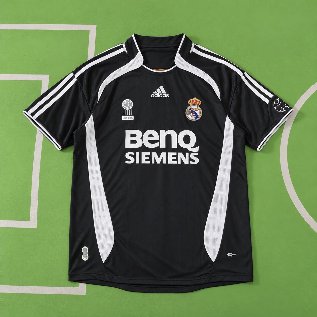 Real Madrid 06/07 Retro Black Jersey | Custom Printing – NestJersey
