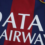 Echipament FC Barcelona 14/15 acasă pentru copii, cu mânecă lungă, Messi 10 și Neymar 11