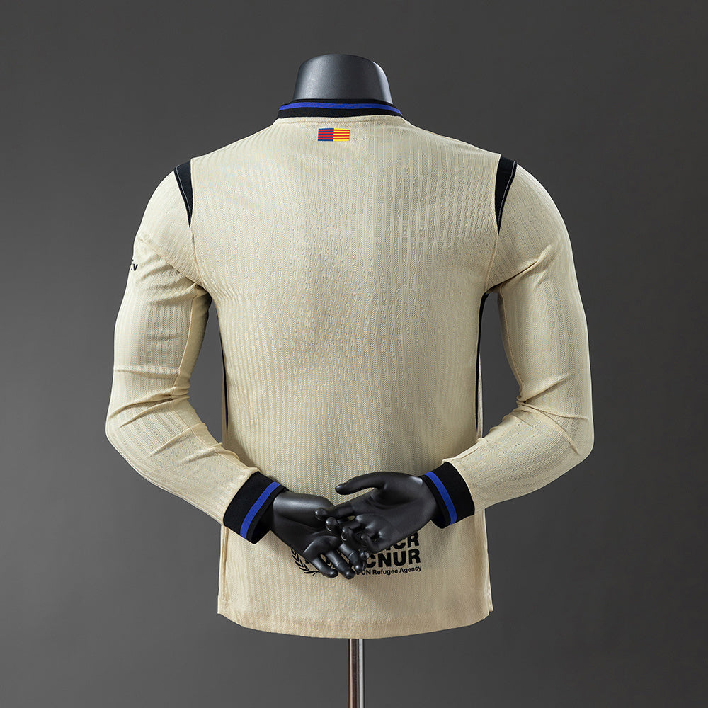 Tricou Barcelona 25/26 Away Player Edition cu mânecă lungă