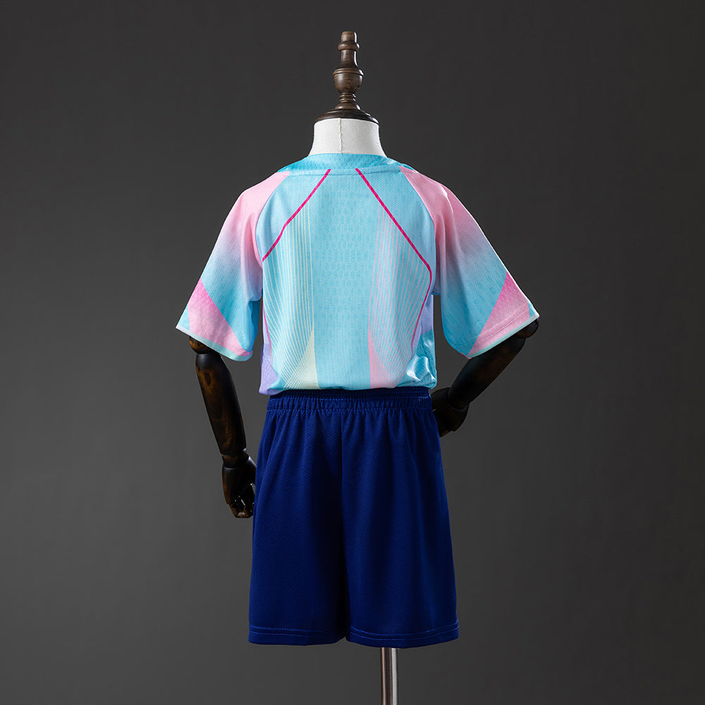 Echipament special FC Barcelona 25/26 albastru-mentă pentru copii