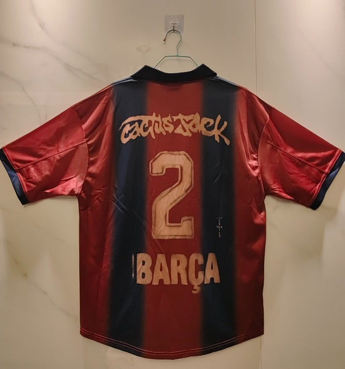 Tricou Barcelona x Travis Scott Retro Skeleton acasă