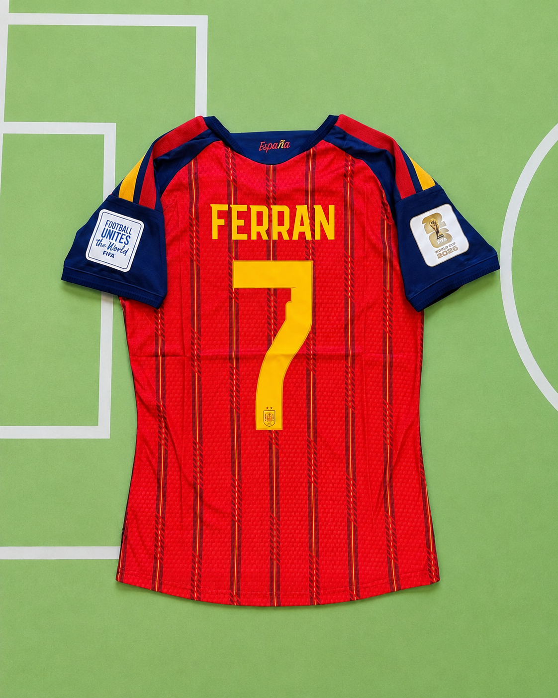 Spain 2026 World Cup Home Player Version – 2 Stars | Ferran #7