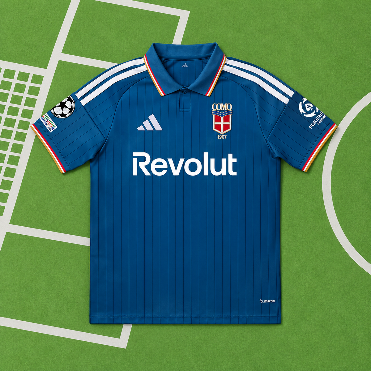 Como 2026/27 Home Jersey – Fan Version + UCL Patch