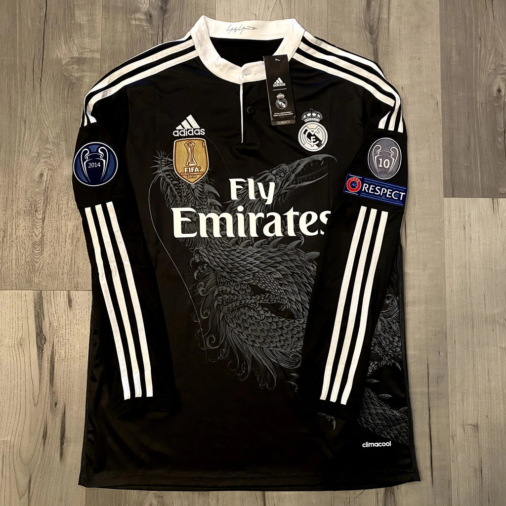 Real Madrid 2014-2015 Away Long Sleeve Dragon Jersey