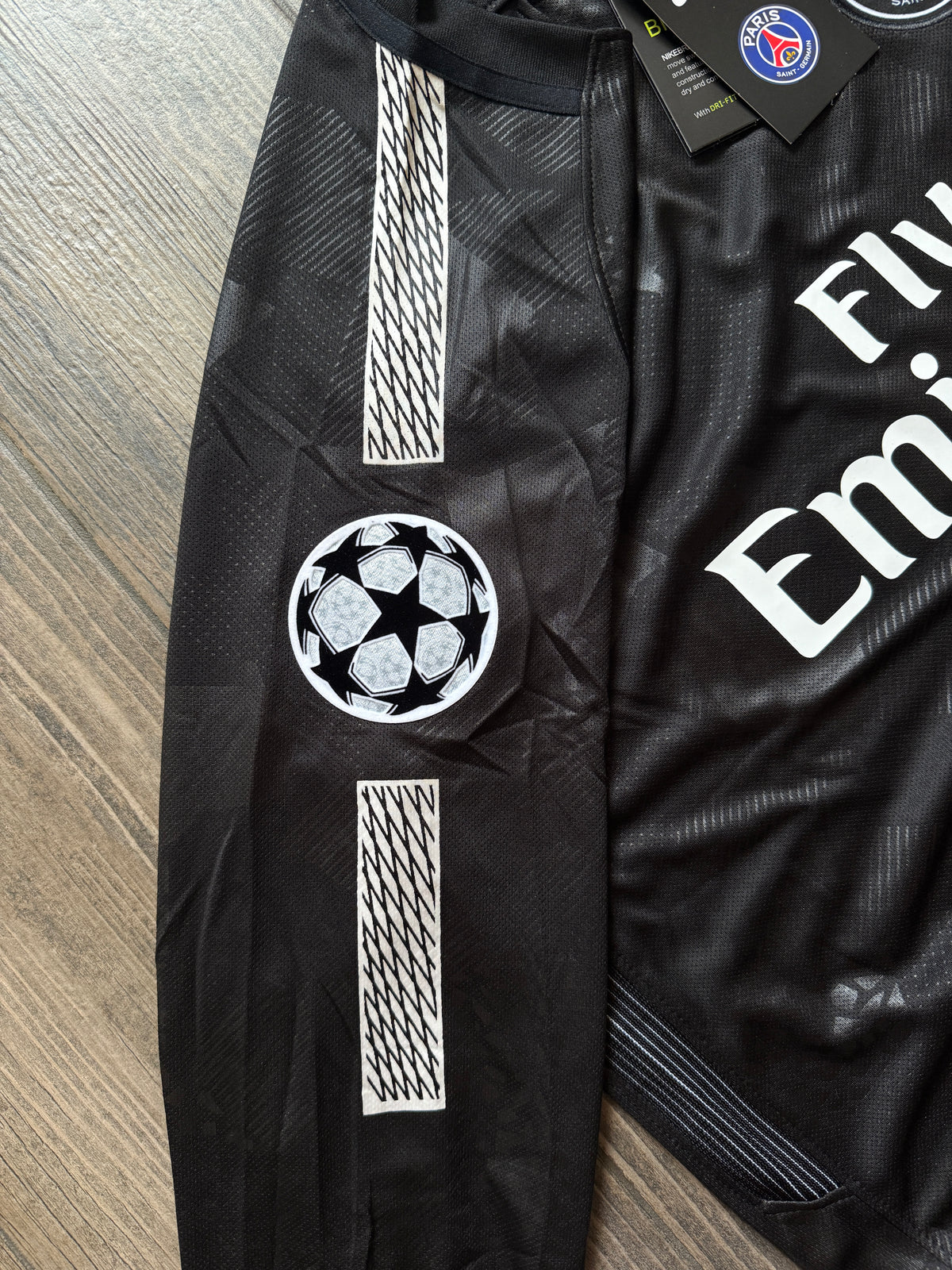 Tricou PSG 18/19 Liga Campionilor Negru (Precomandă) | Ediție Fan