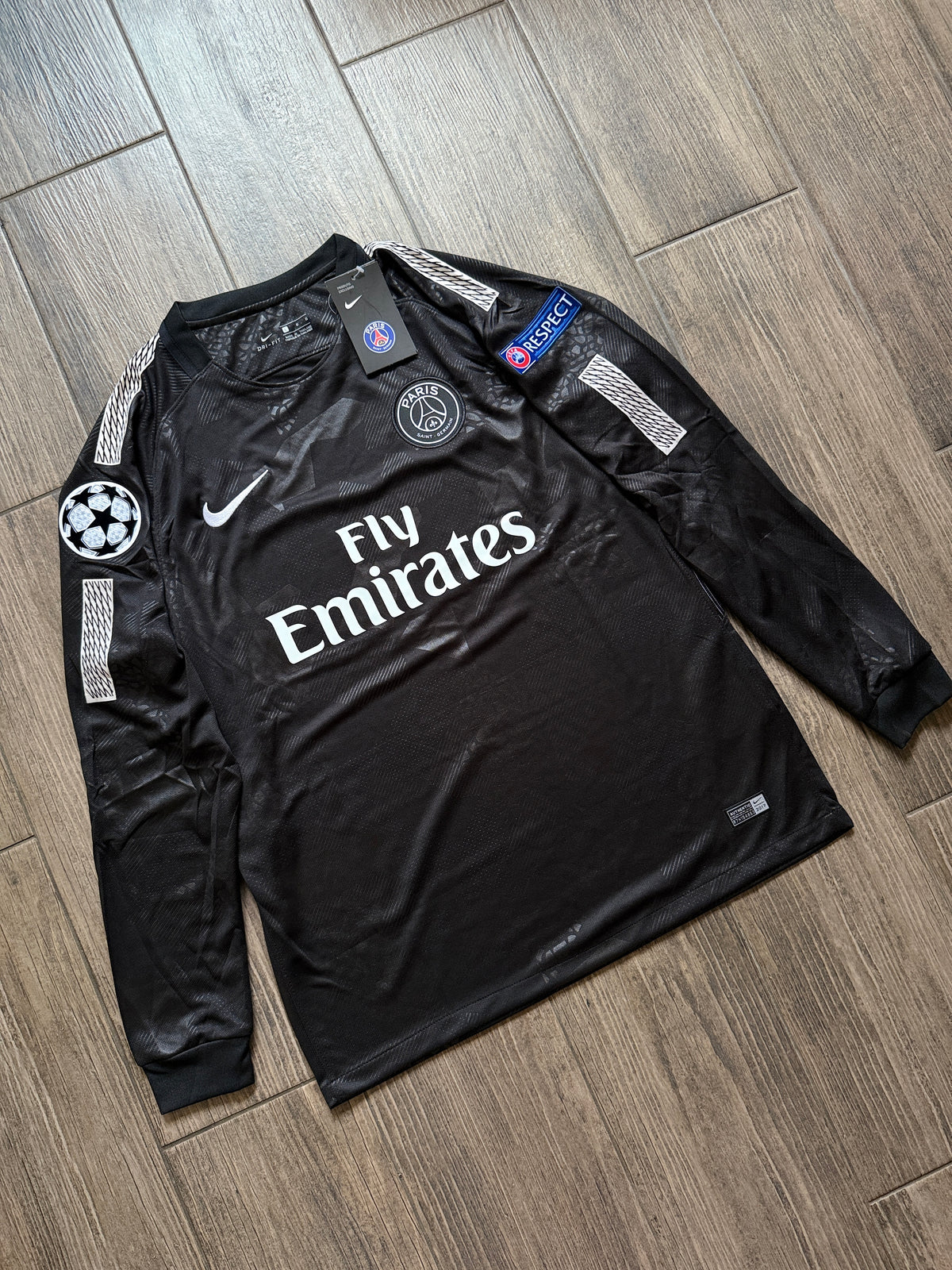 Tricou PSG 18/19 Liga Campionilor Negru (Precomandă) | Ediție Fan
