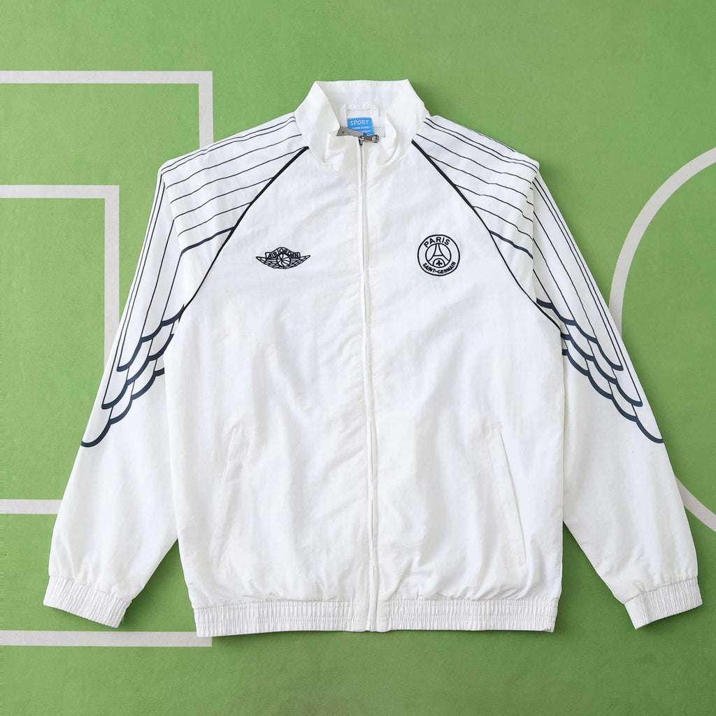 PSG White Windbreaker Jacket