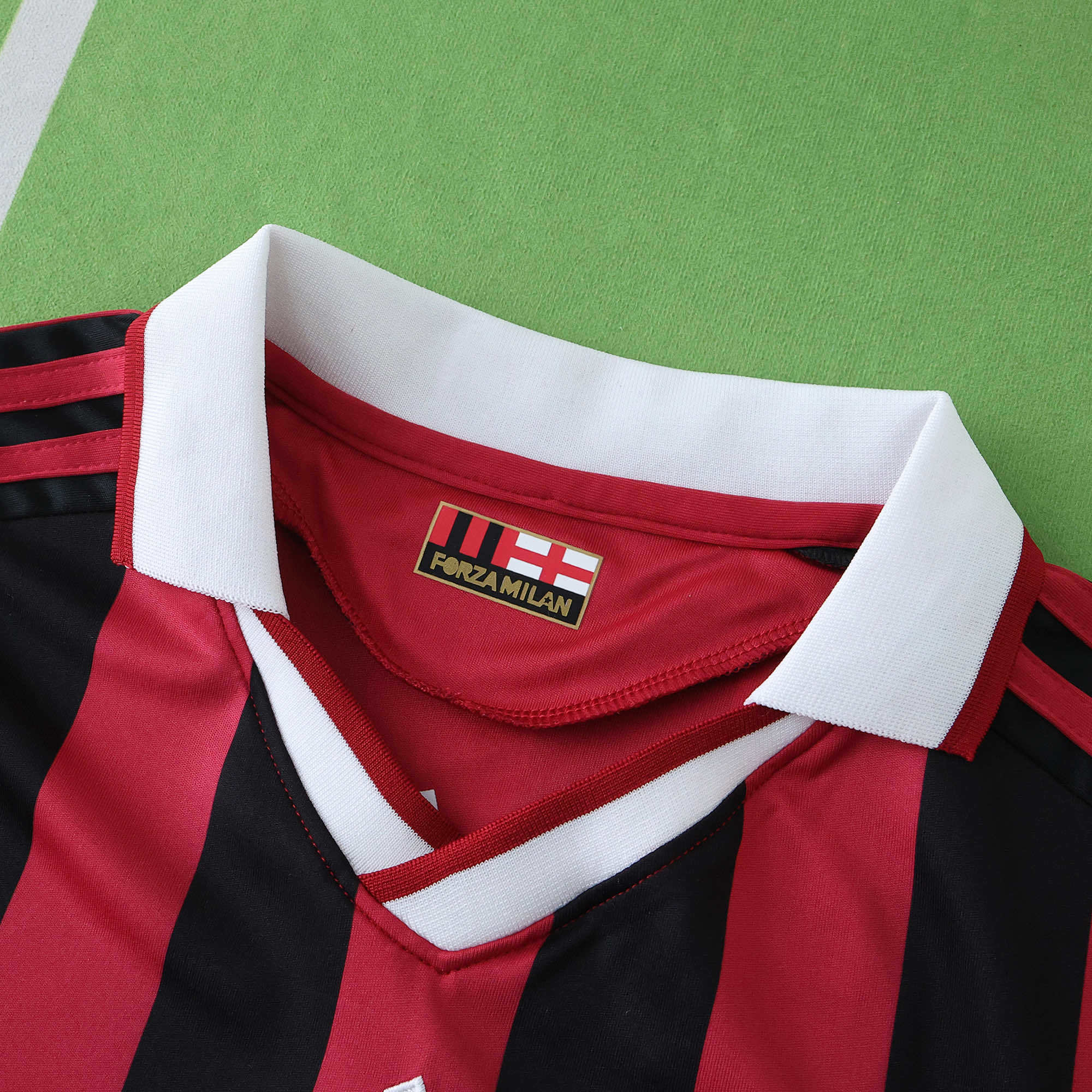 AC Milan 2009/10 Home Retro Jersey – Kids | Ronaldinho #80