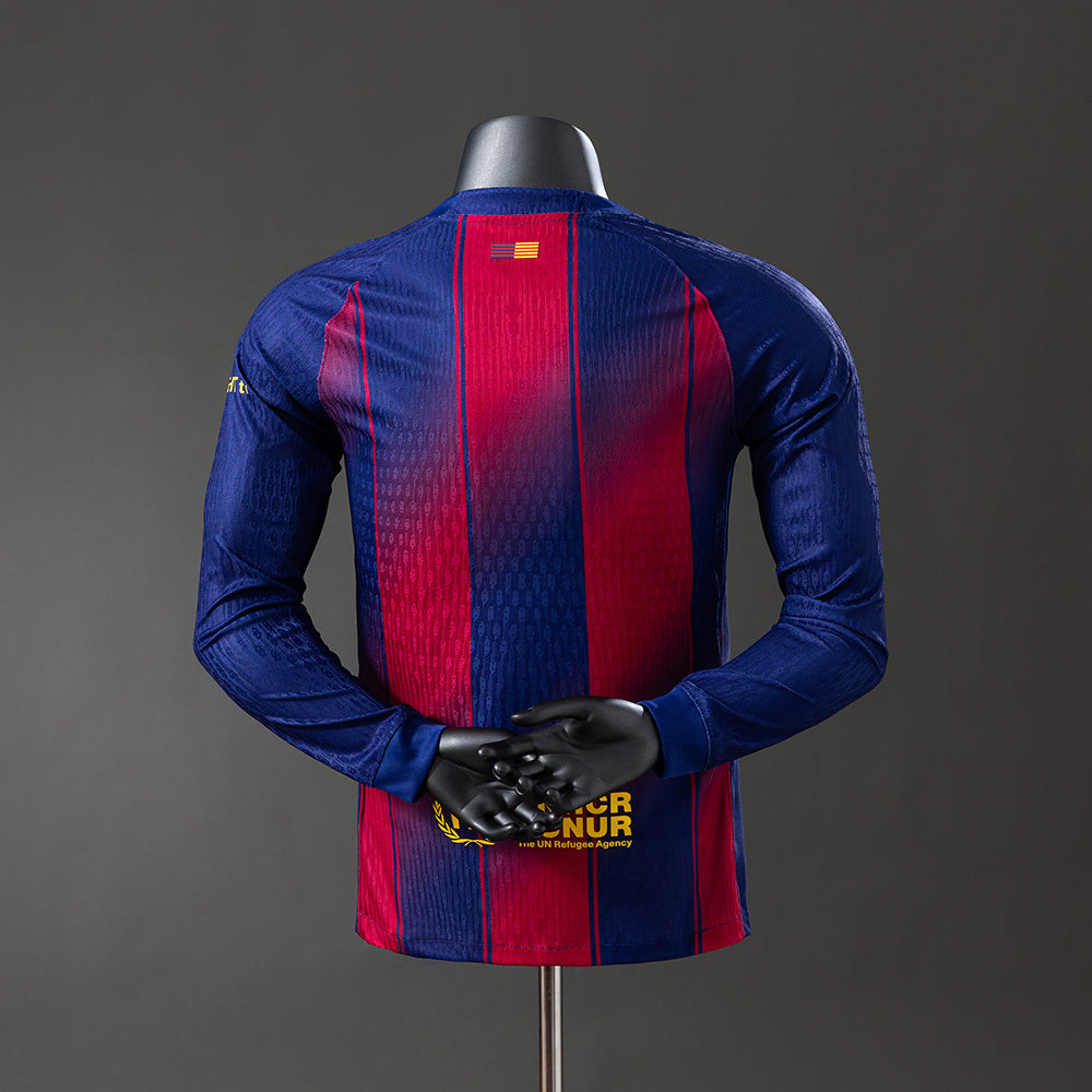 Tricou Barcelona 25/26 Home Player Edition cu mânecă lungă