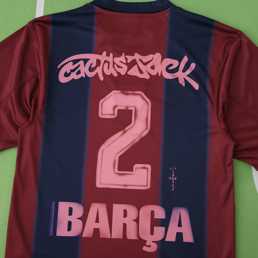 Tricou Barcelona x Travis Scott Retro Skeleton acasă