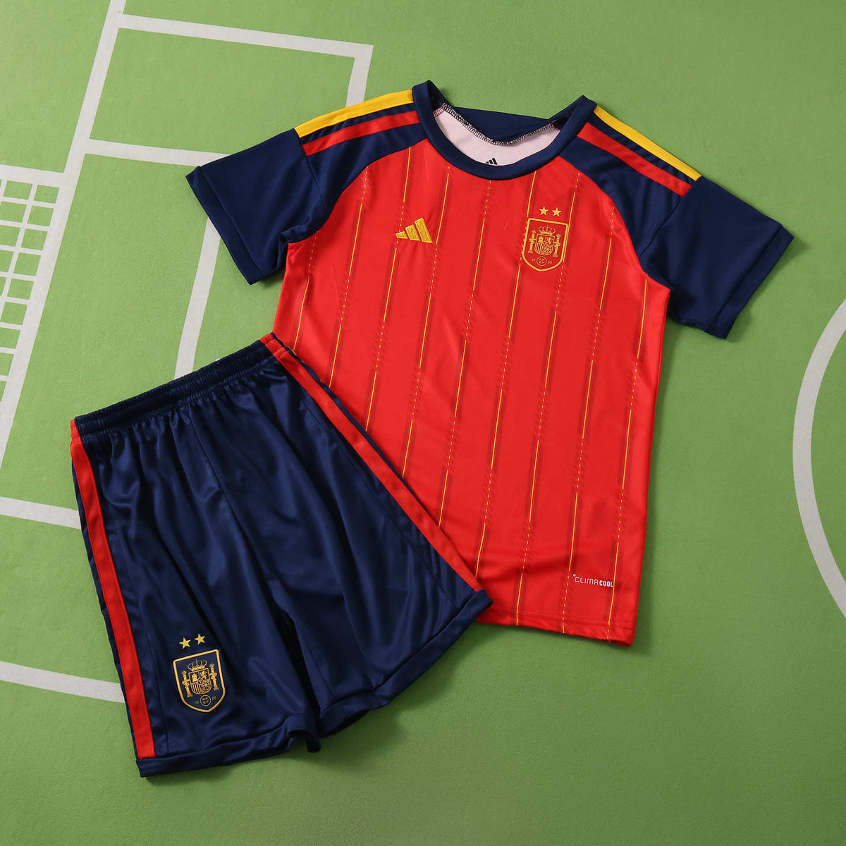 Spain 2026 World Cup Home Jersey – Kids | 2 Stars