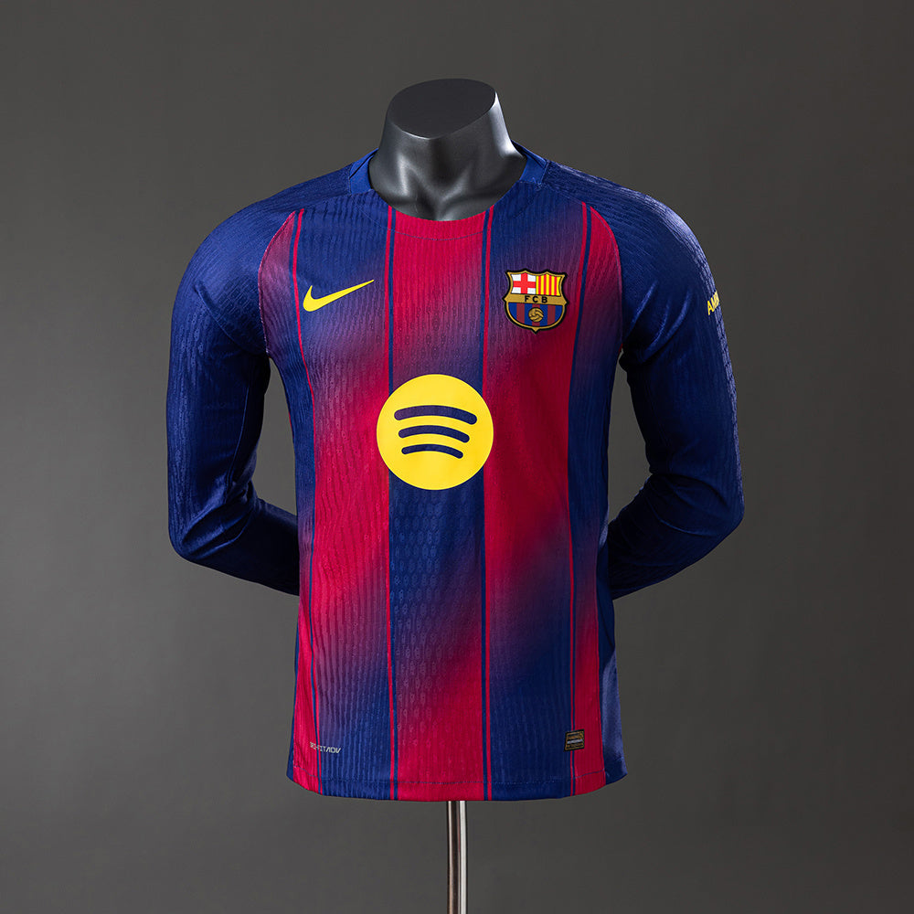Tricou Barcelona 25/26 Home Player Edition cu mânecă lungă