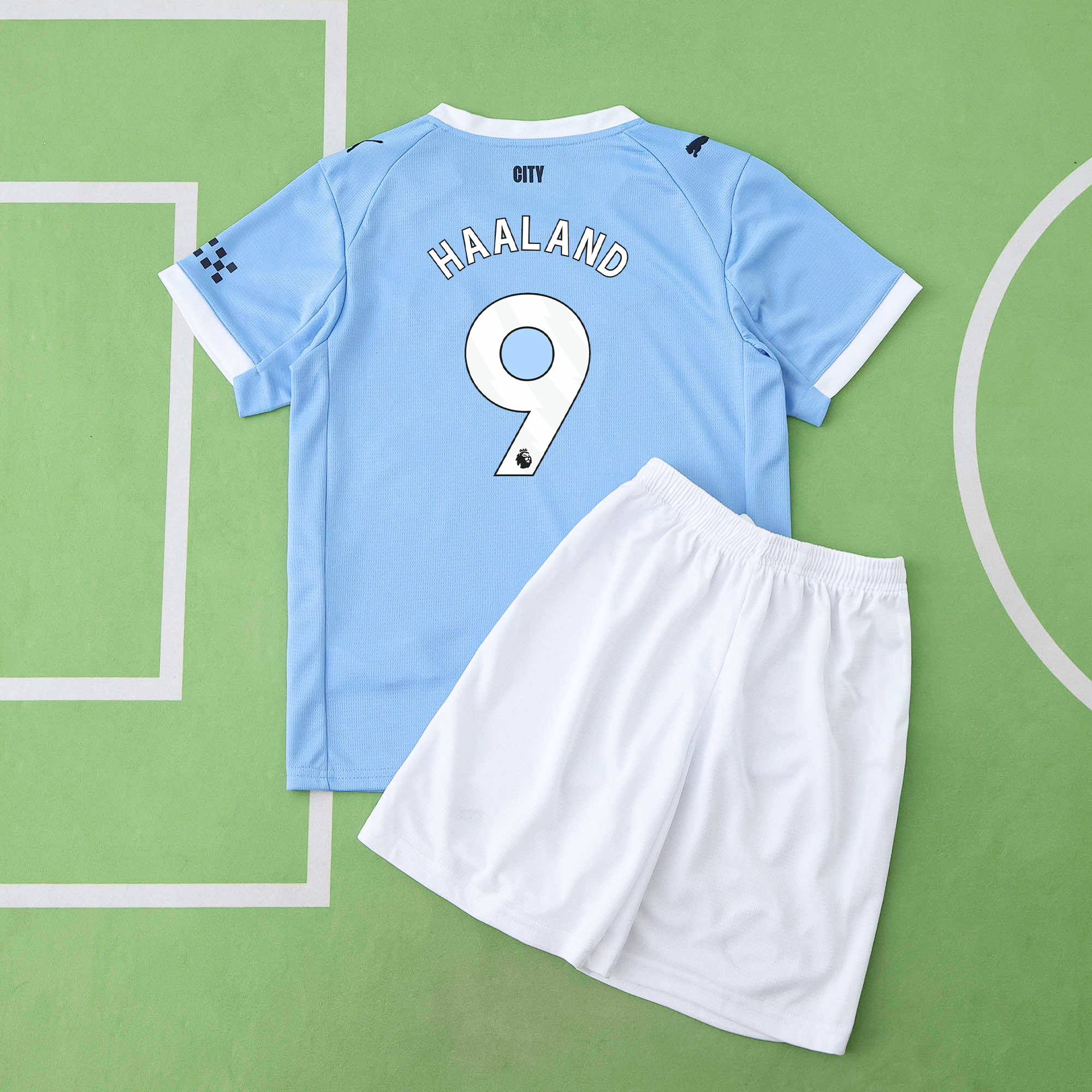 Echipament Manchester City 25/26 acasă pentru copii Haaland 9