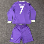 Real Madrid 16/17 Kit for Kids Ronaldo 7 Short & Long Sleeve