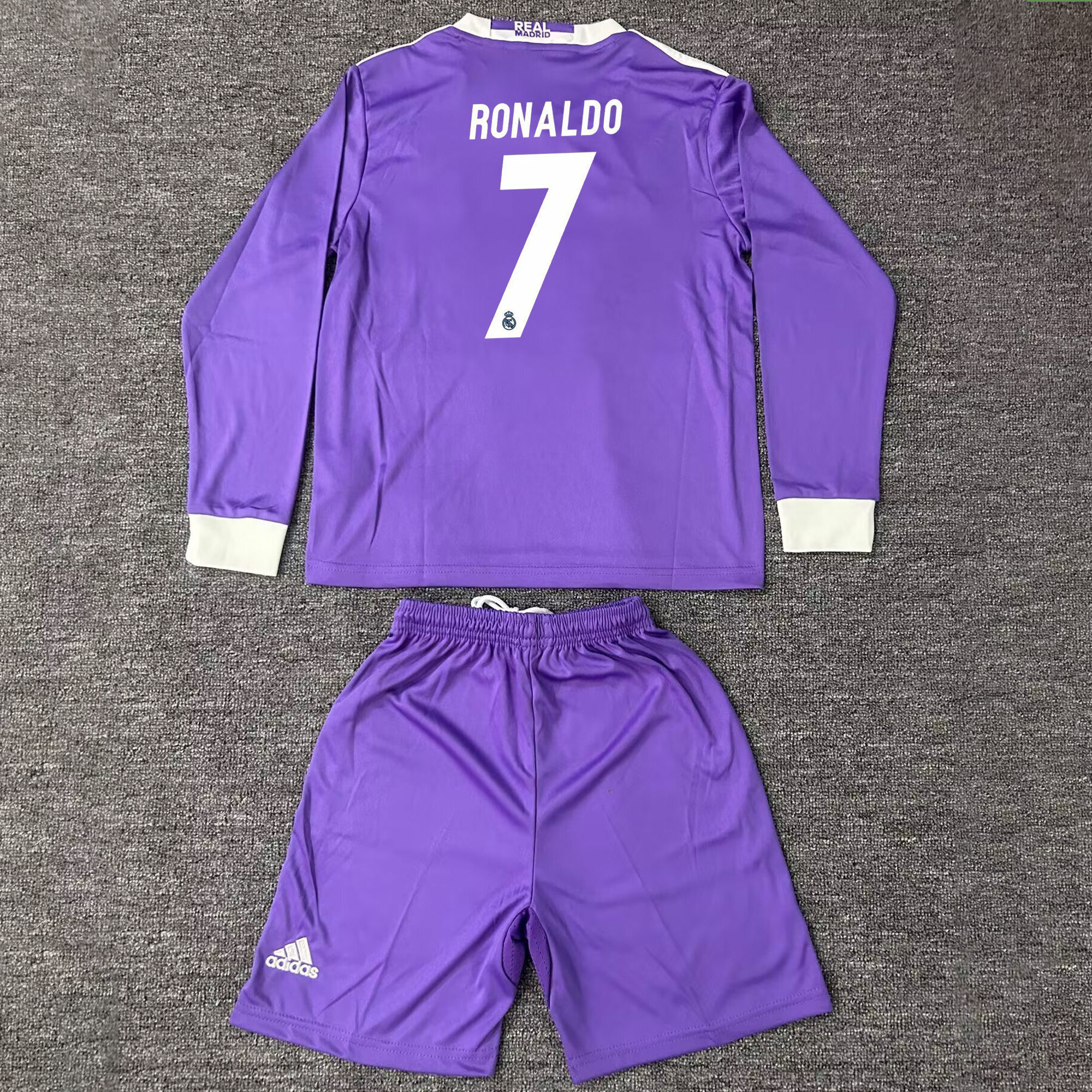 Real Madrid 16/17 Kit for Kids Ronaldo 7 Short & Long Sleeve