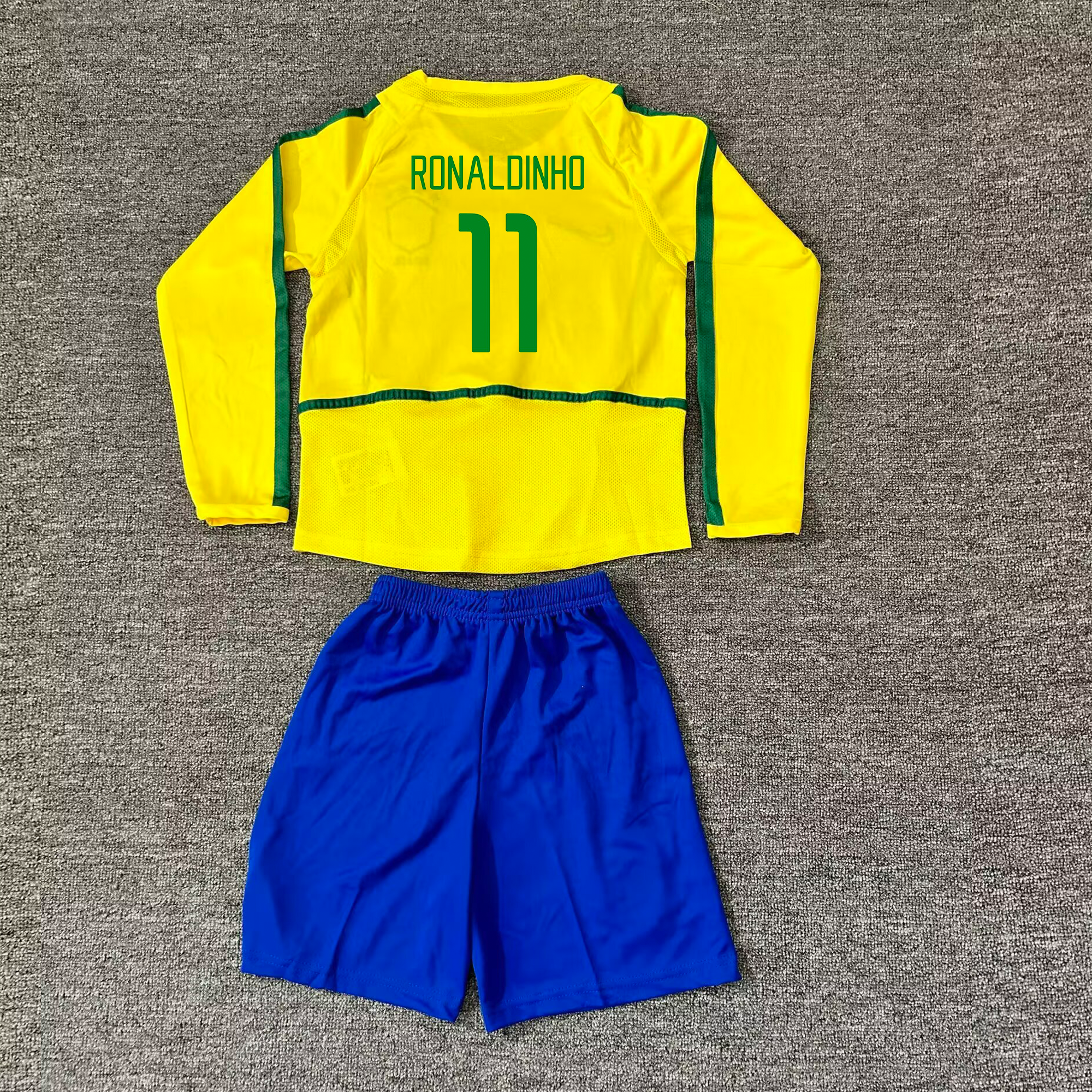 Echipament Brazilia 2002 pentru copii Ronaldino 11