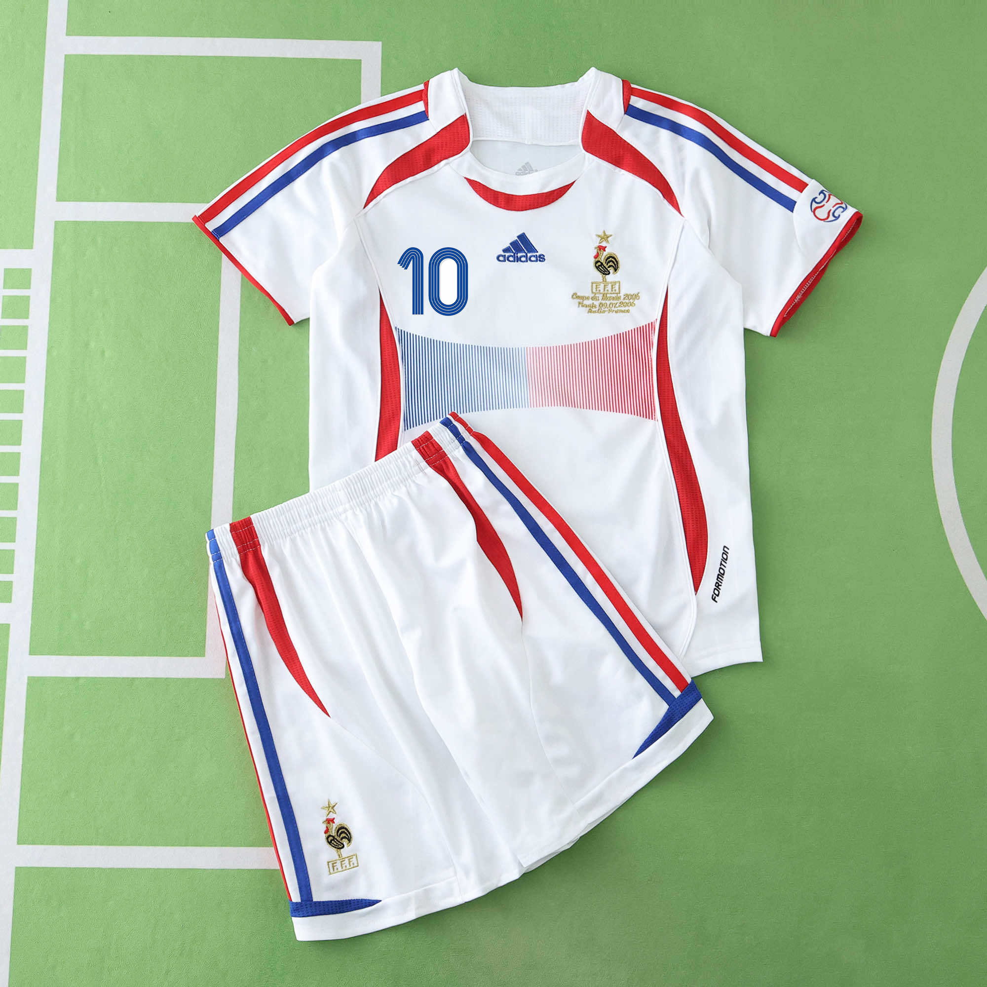 France 2006 Away Retro Jersey – Kids | Zidane #10